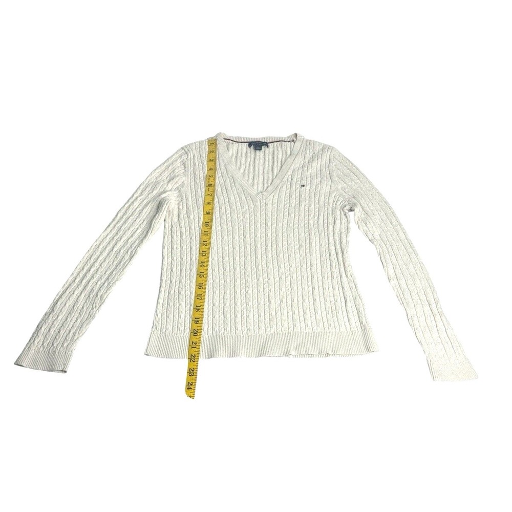 Tommy Hilfiger Cable Knit Cotton Sweater Set 2pc Navy & Beige L - Picture 5 of 16
